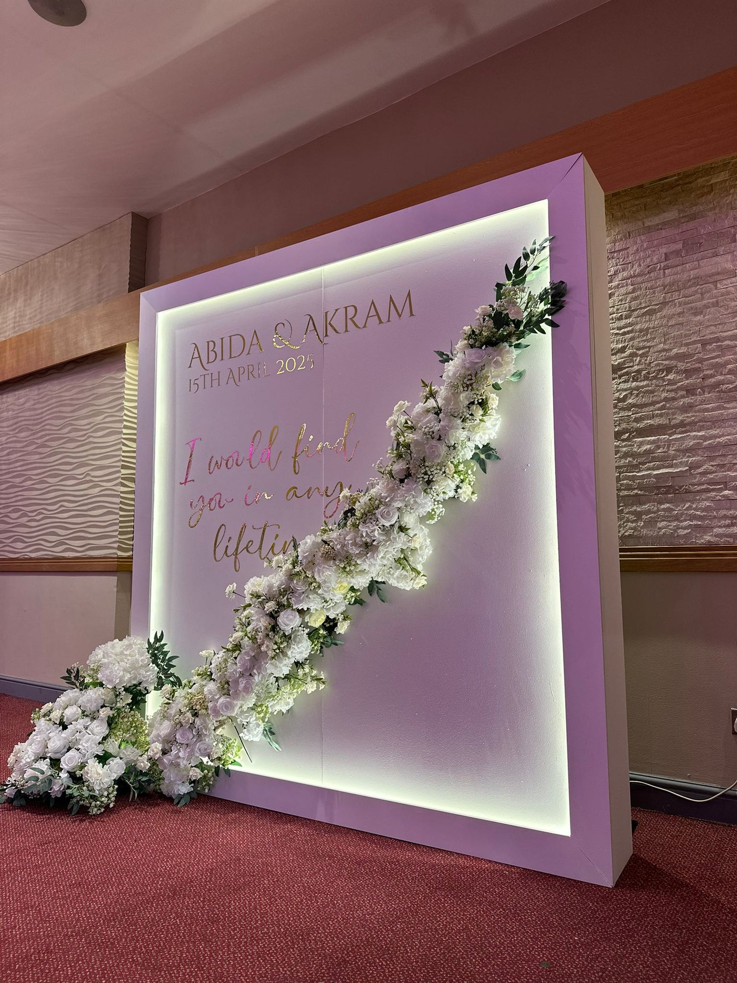 Illuminated Welcome Sign