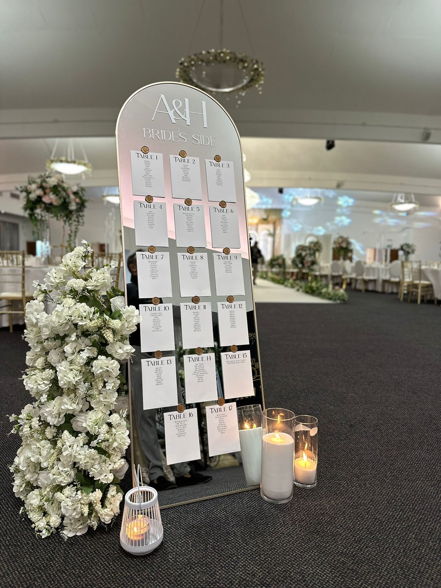 Mirrored Seating Plan