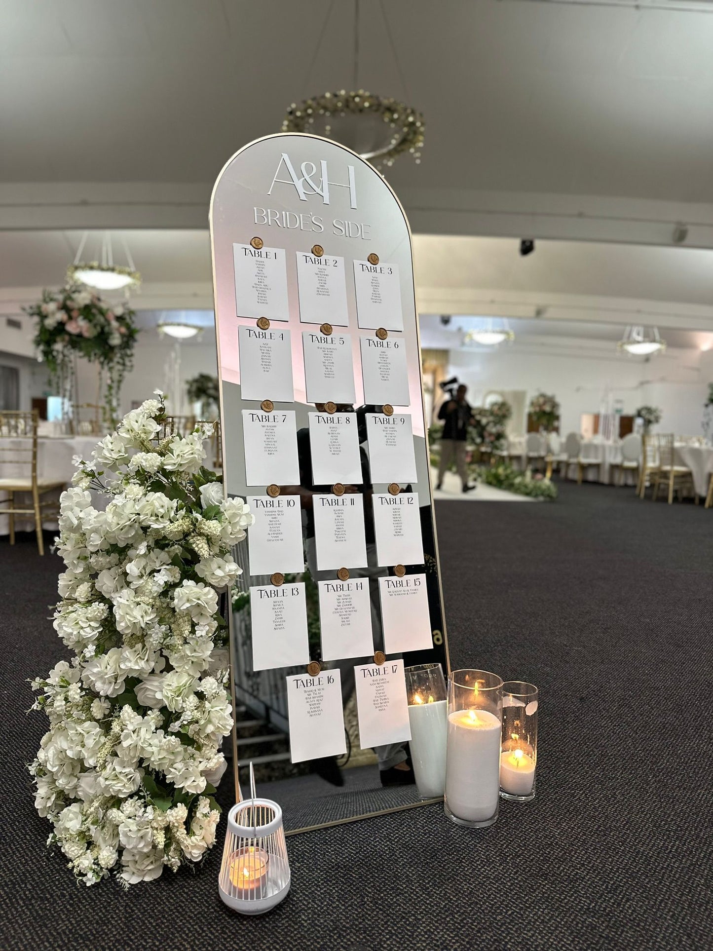 Mirrored Seating Plan