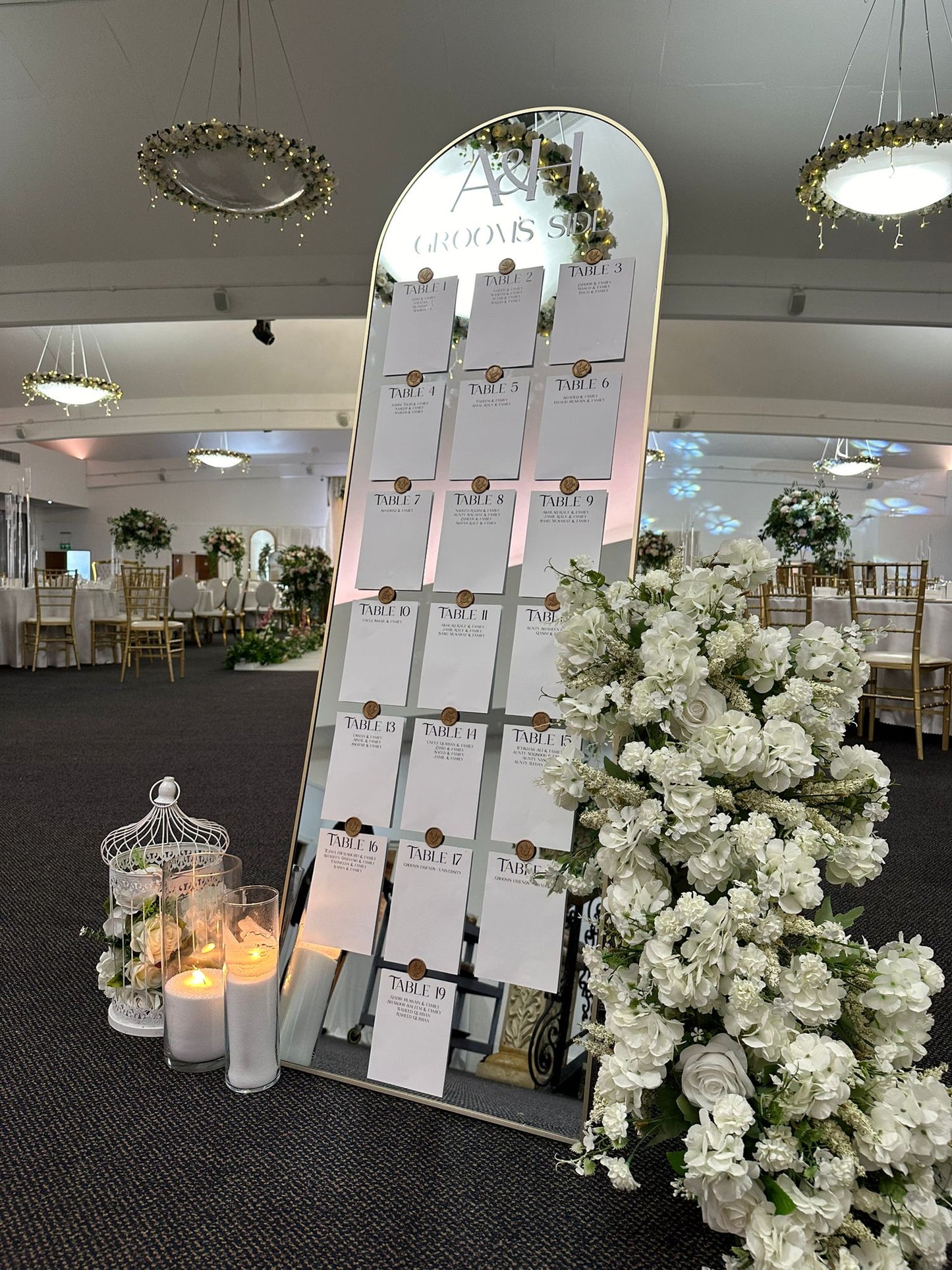 Mirrored Seating Plan
