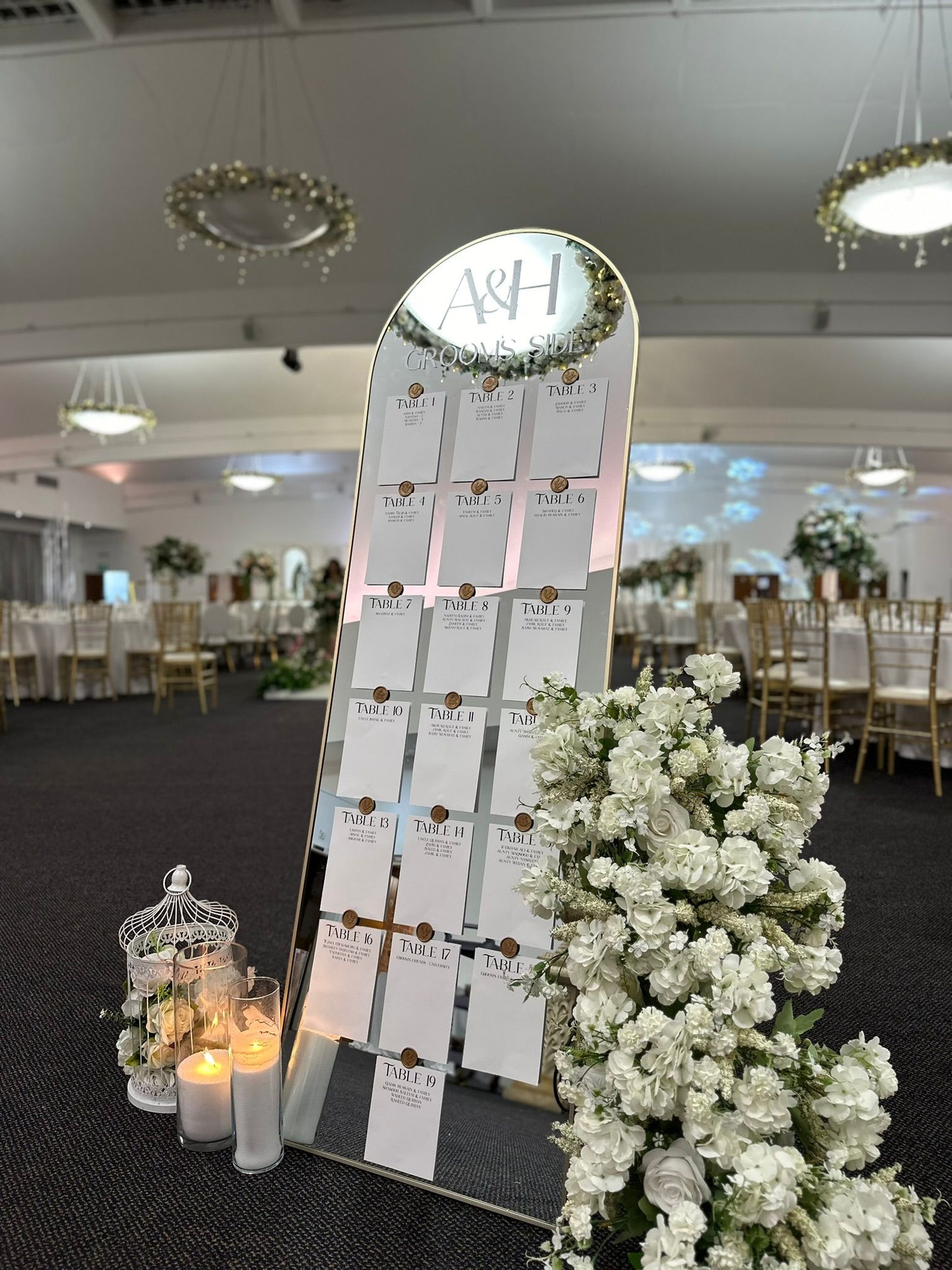 Mirrored Seating Plan