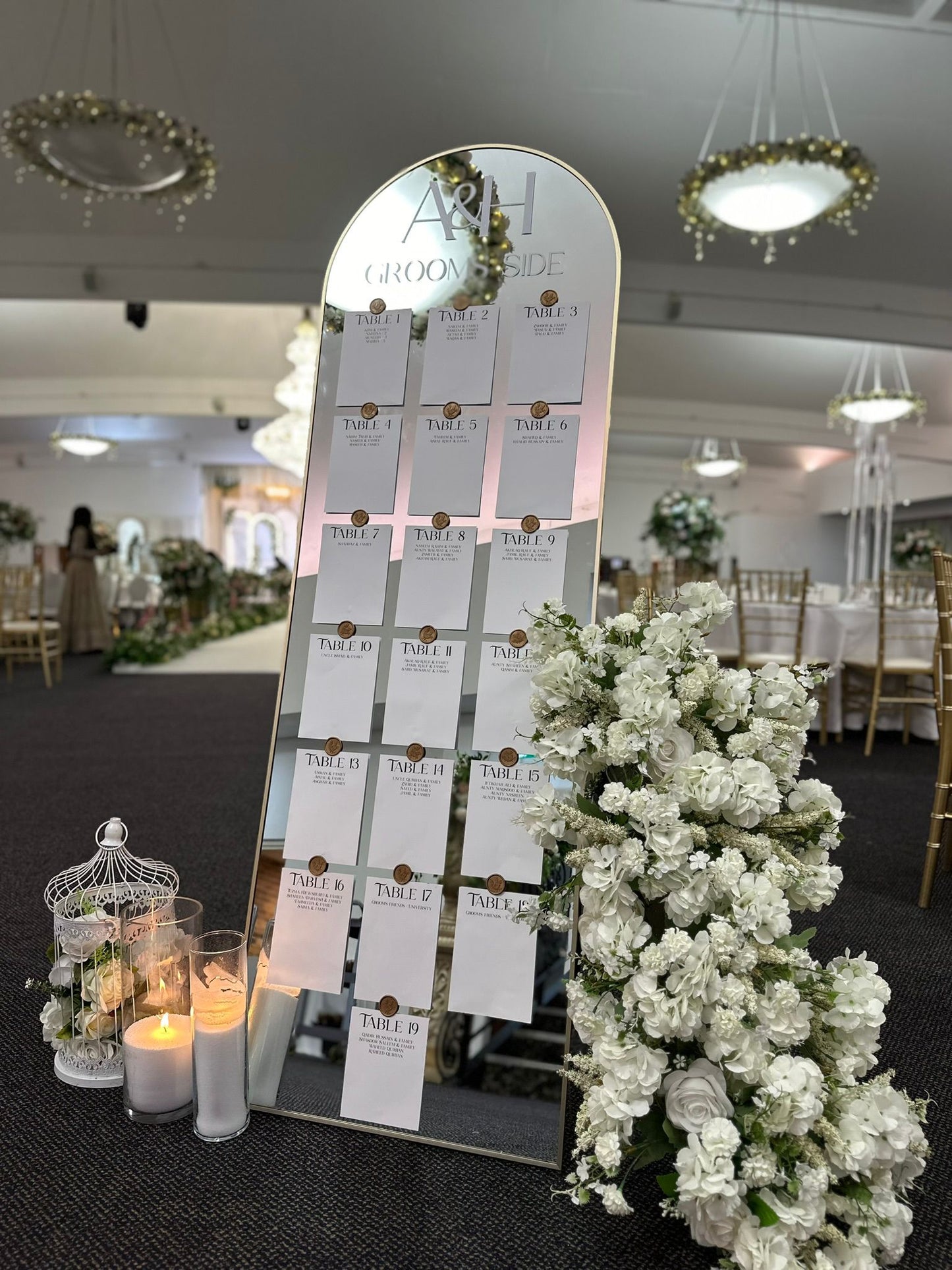 Mirrored Seating Plan