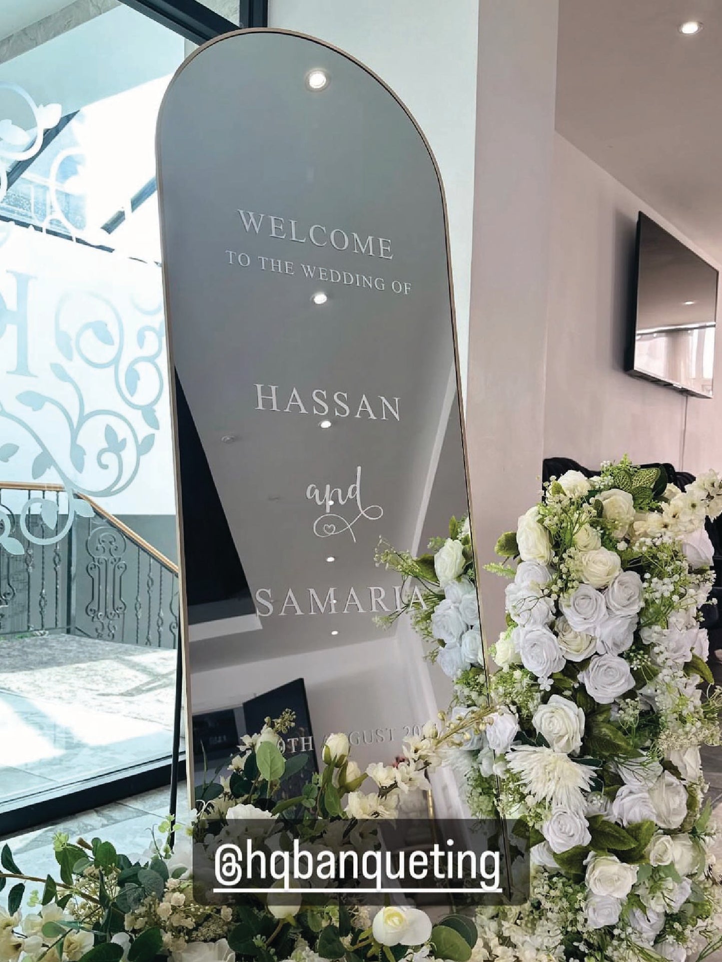 Mirrored Welcome Board