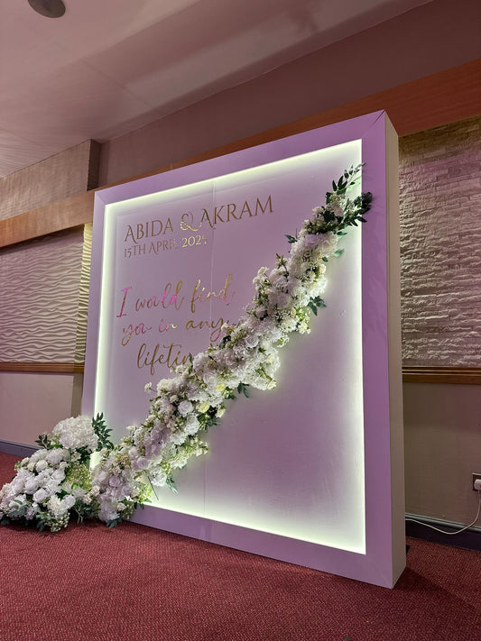 Illuminated Welcome Sign
